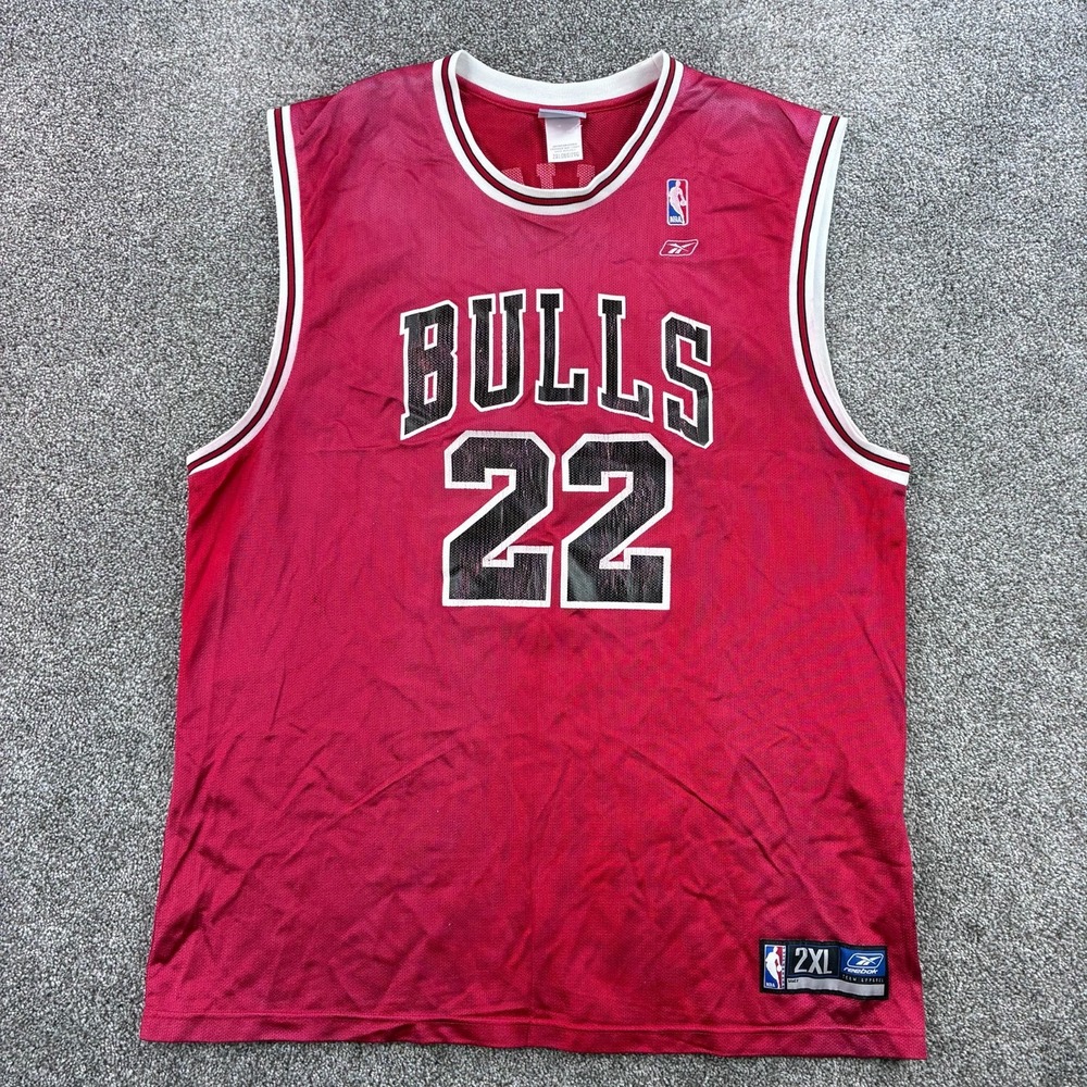 Vintage Jay Williams Chicago Bulls Basketball Jersey‎ Men's 2XL Red #22 Reebok